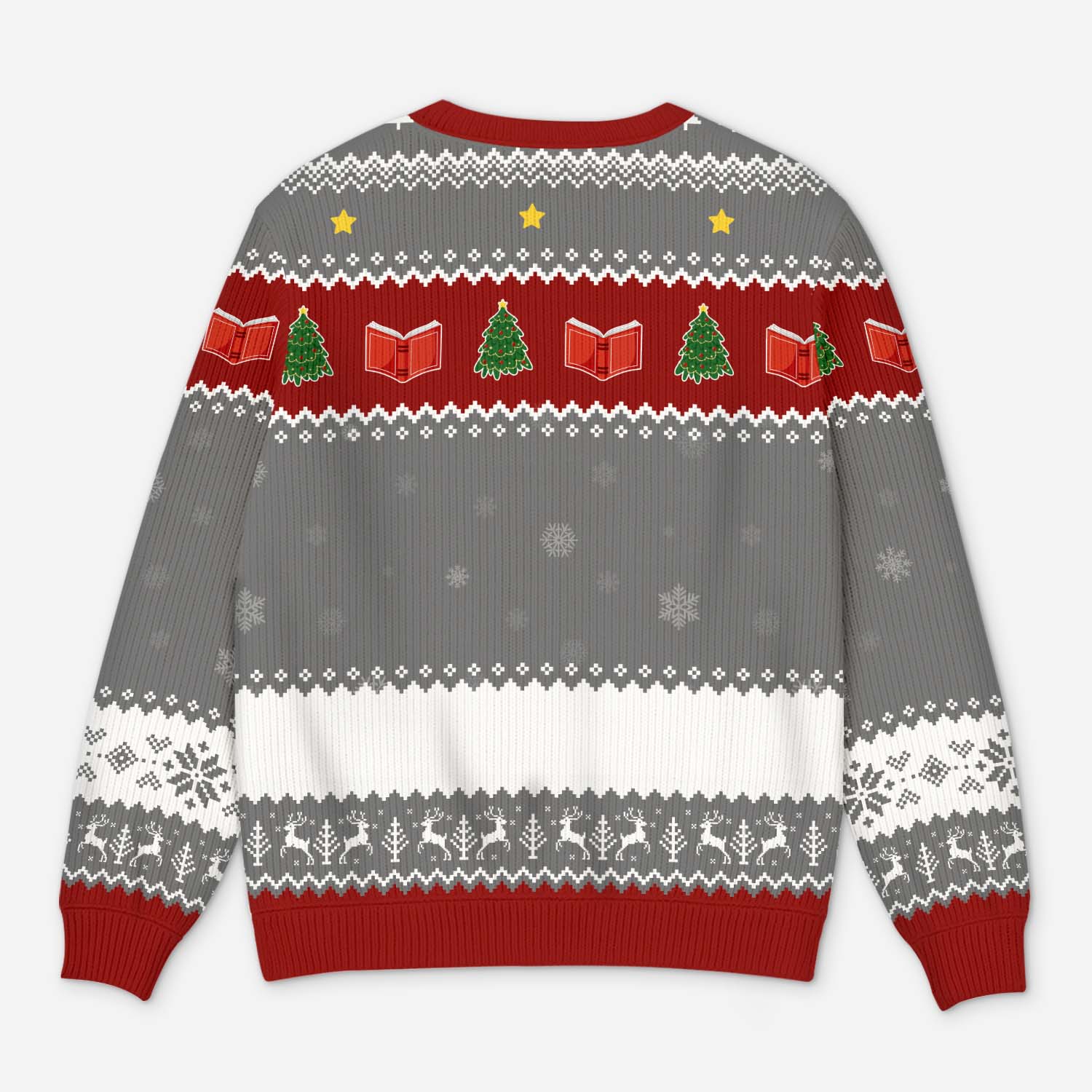 6044WUS3 personalized ugly christmas sweater book lover gifts for her him 6044W6QNA