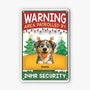 6121EUK2 3d printing effect custom metal warning signs xmas gifts for dog lovers 6121ETYAC