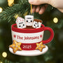 6134OUS2 mashmallow family acrylic ornament personalized christmas gift 6134OTTNI