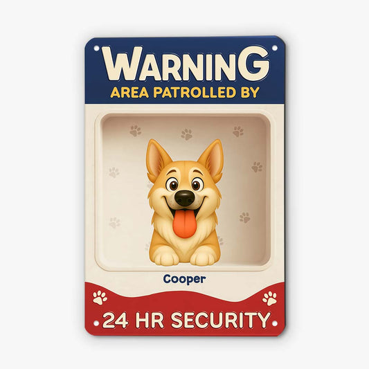 6158EUK2 metal dog warning signs_ personalized dog gifts for owners 6158E8ZZC