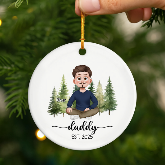 6178OUS2 ceramic dad mom est ornament_ custom gifts for mom and dad 6178O3TCB_ad67484e 37f5 407e bf00 a101f4d95534