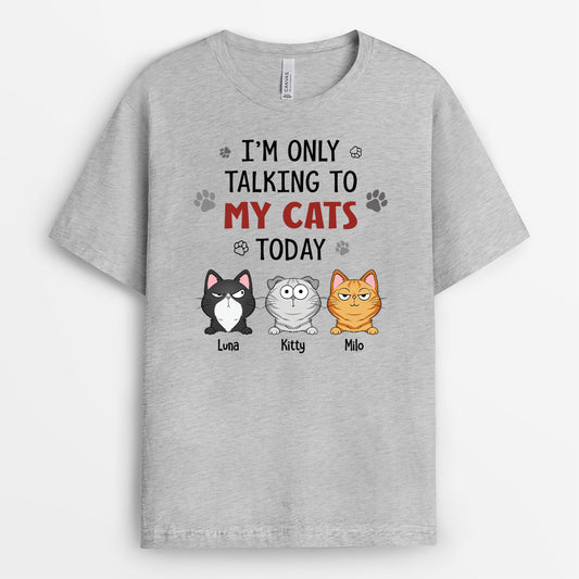 6179AUS2 im only talking to my cat today shirt custom gifts for cat lovers 6179A3KMD