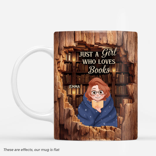 6183MUS1 3d printing effect custom book lover mug gifts for book readers 6183M8VAA