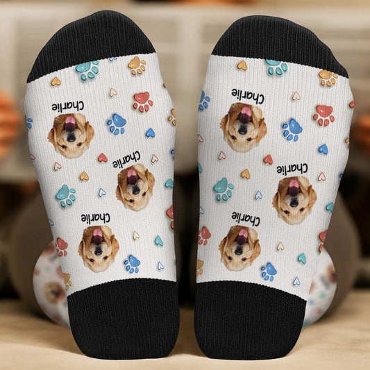 6191JUS2 3d printing effect socks with dog face custom dog lover gifts 6191J8TAC