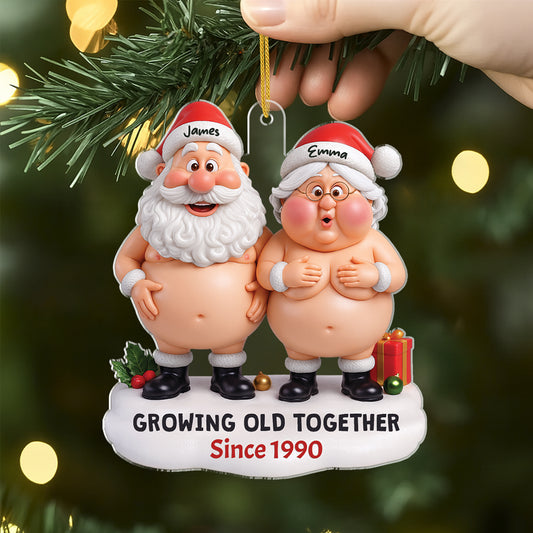 6217OUS1 3d printing effect custom acrylic ornaments funny xmas gifts for couples 6217O6LNG_2
