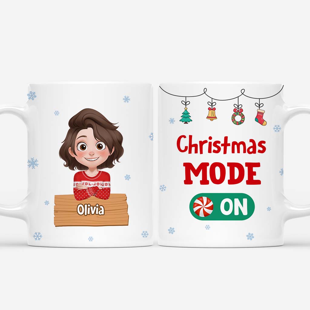6279MUS1 christmas mode on mug personalized xmas gifts for her him 6279MTMAA