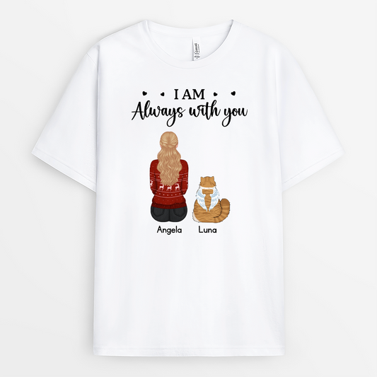 6290AUK1 personalised im always with you memorial shirt for dogcat owners 6290a3fma