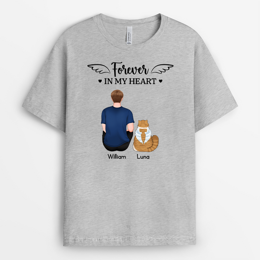 6290AUK2 personalised im always with you memorial shirt for dogcat owners 6290a3fma