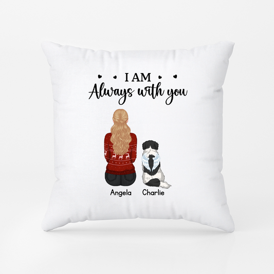 6290PUK1 personalised im always with you memorial pillow for loss of dogcat 6290p3fmc