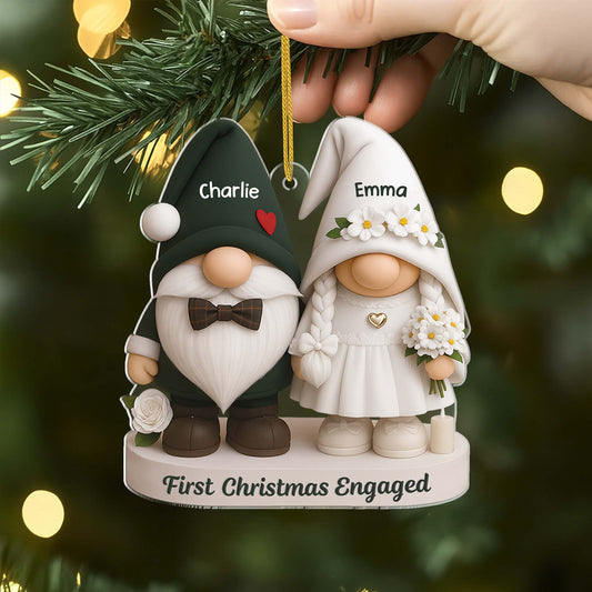 6292OUS2 3d printing effect acrylic first christmas married ornament custom gifts for couples 6292O8TCG