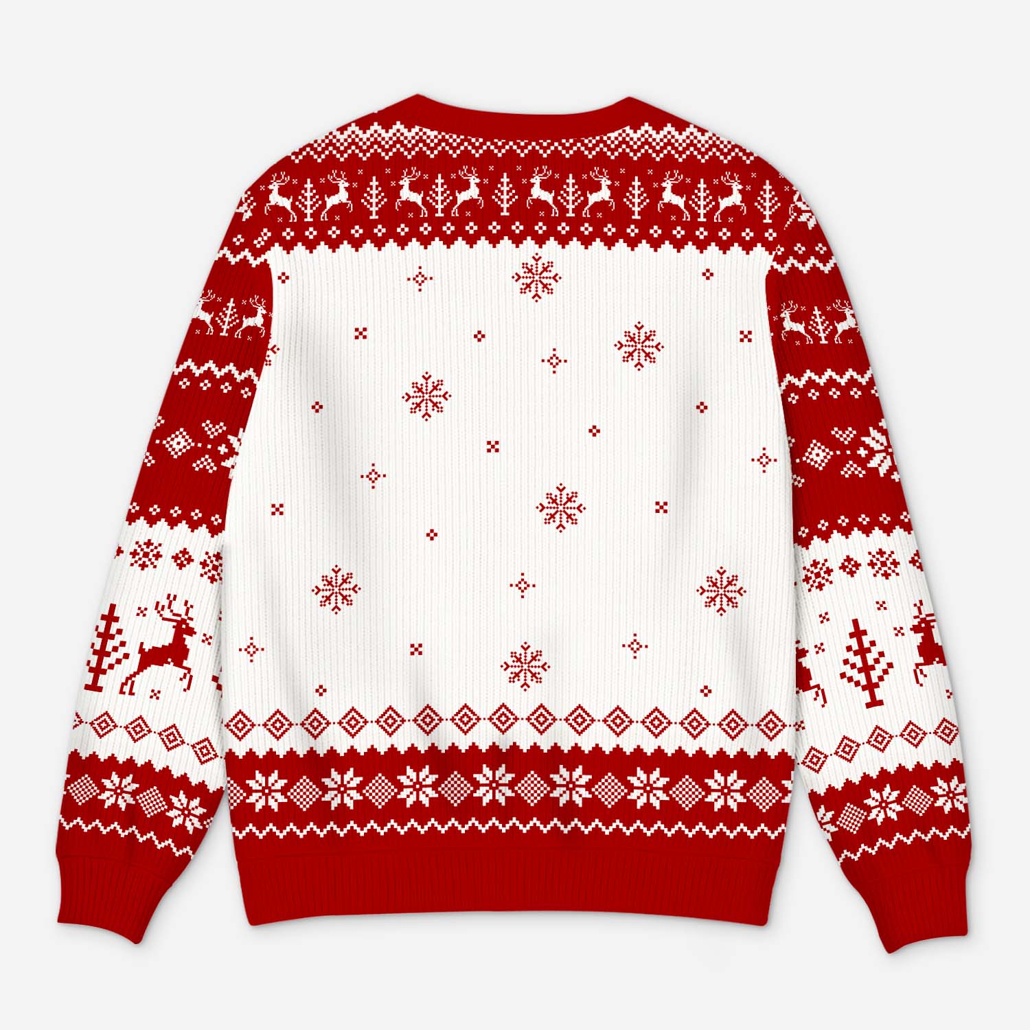 6307WUS3 custom photo ugly christmas sweater_ first christmas as a dad mom 6307WKHNB