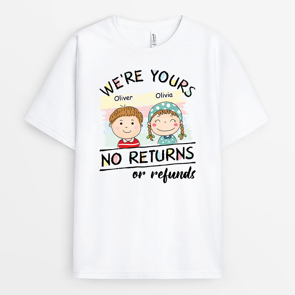 6329AUS1 were yours no returns shirt personalized gifts for mom and dad 6329A6L5A