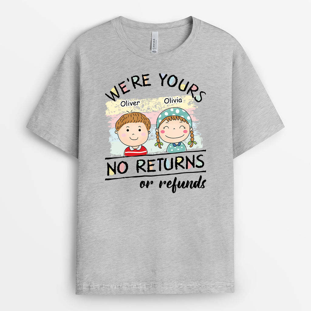 6329AUS2 were yours no returns shirt personalized gifts for mom and dad 6329A6L5A