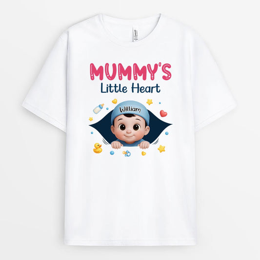 6330AUk1 mommys little heart shirt personalized gifts for mom to be 6330A6LWA_1