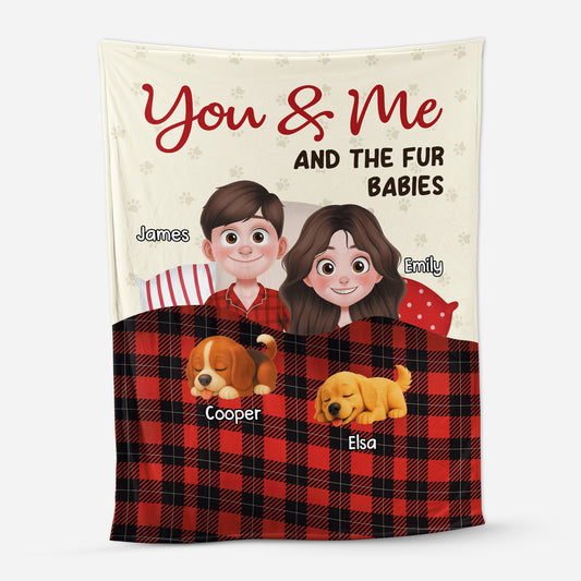 6336BUS1 personalized couple blankets cute gifts for dog lovers_ 6336BTP5C