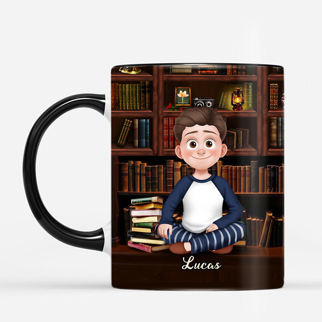 6343MUS2 3d printing effect book lover mug custom gifts for book readers 6343M8TAA