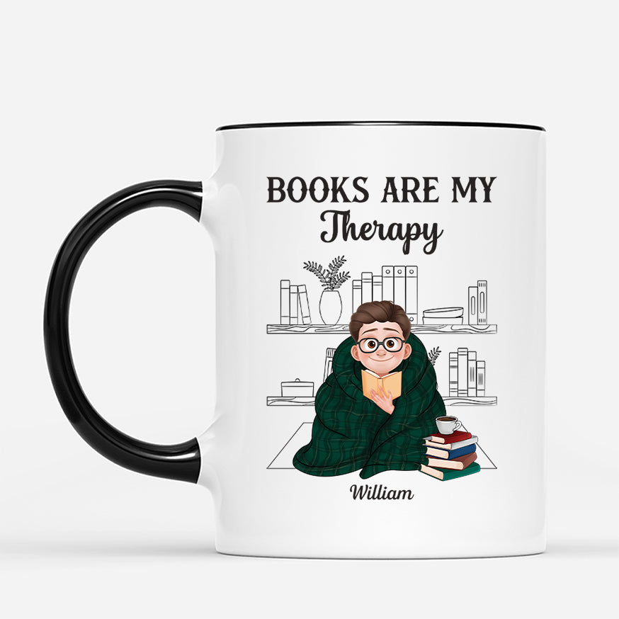 6347MUS2 books are my therapy mug custom book lover gifts for him her 6347MKL5A