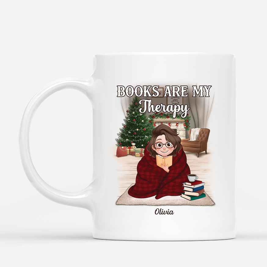 6348MUS1 books are my therapy mug custom christmas gifts for book lovers 6348MKT5A