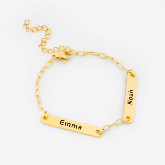 6361JUS1 custom name bar bracelet unqiue gifts for him her 6361J0Q5A