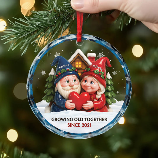 6478OUS2 glass growing old together since ornament personalized couples christmas gifts 6478O3M0G_9cacae06 5e39 4fd1 ab30 cd2677620d1f