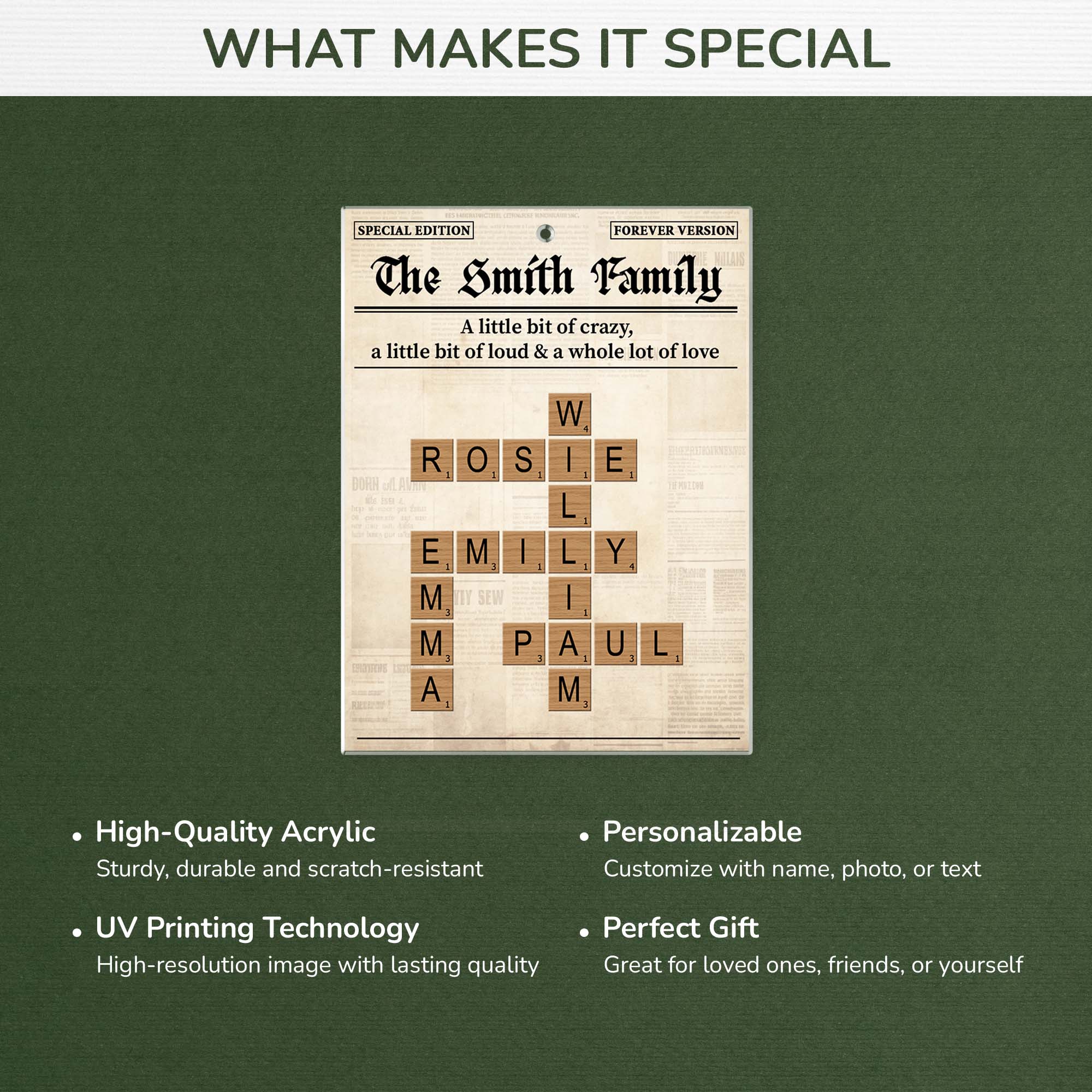 6506OUS1 acrylic family crossword puzzle ornament custom christmas gifts 6506O3LWI_4_06b40c16 3af2 4844 b75a 4c2d33e77d6d