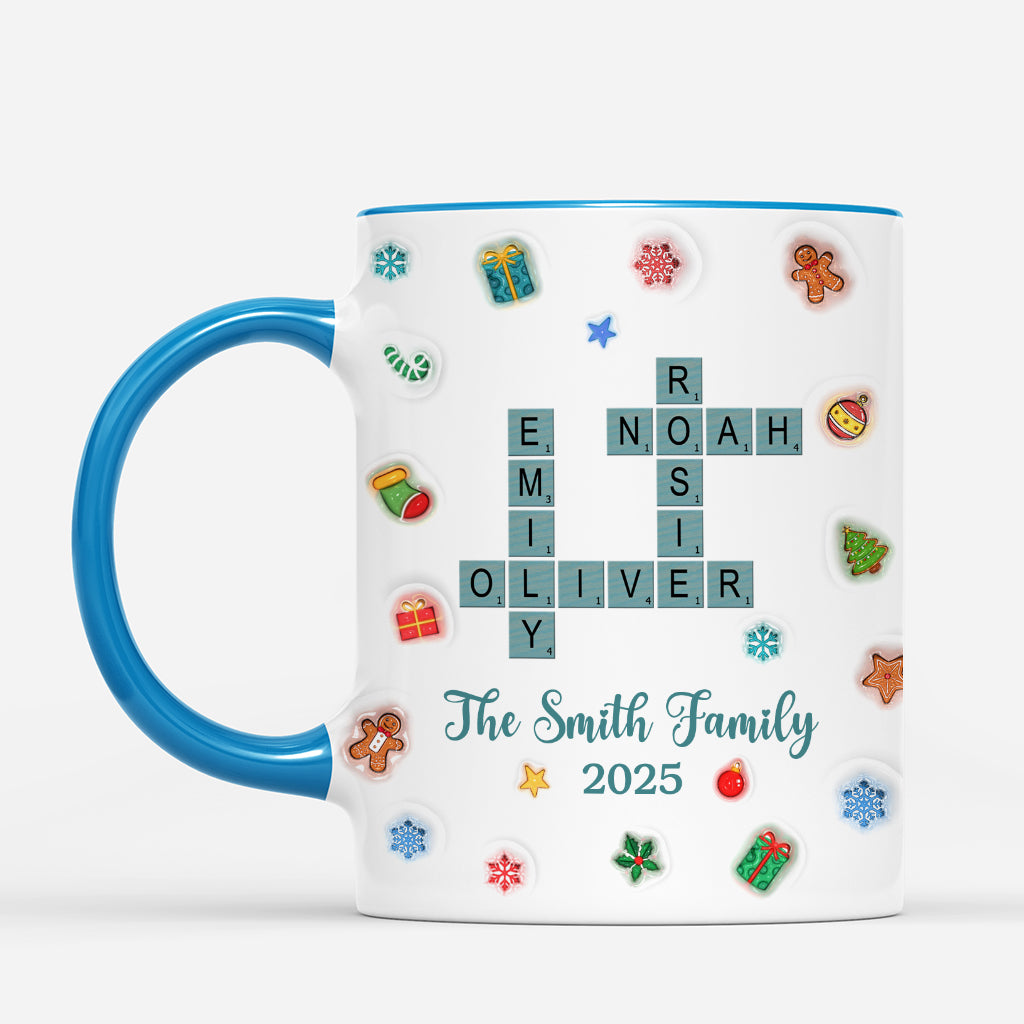 6524MUS2 personalized christmas mugs with names family crossword gifts 6524M8PMI