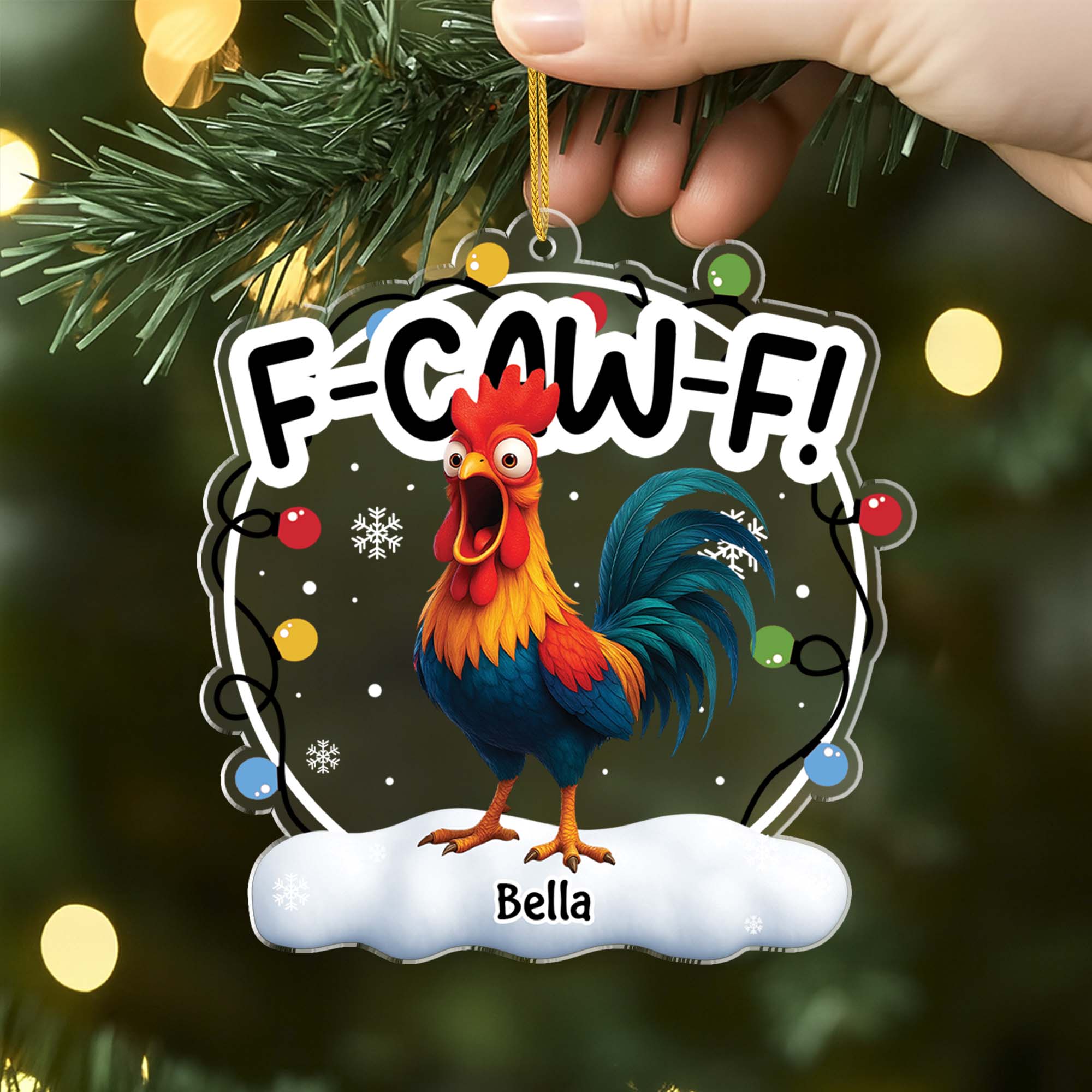 6549OUS2 f caw f custom acrylic christmas ornaments funny gitfs for him her 6549O6MTA