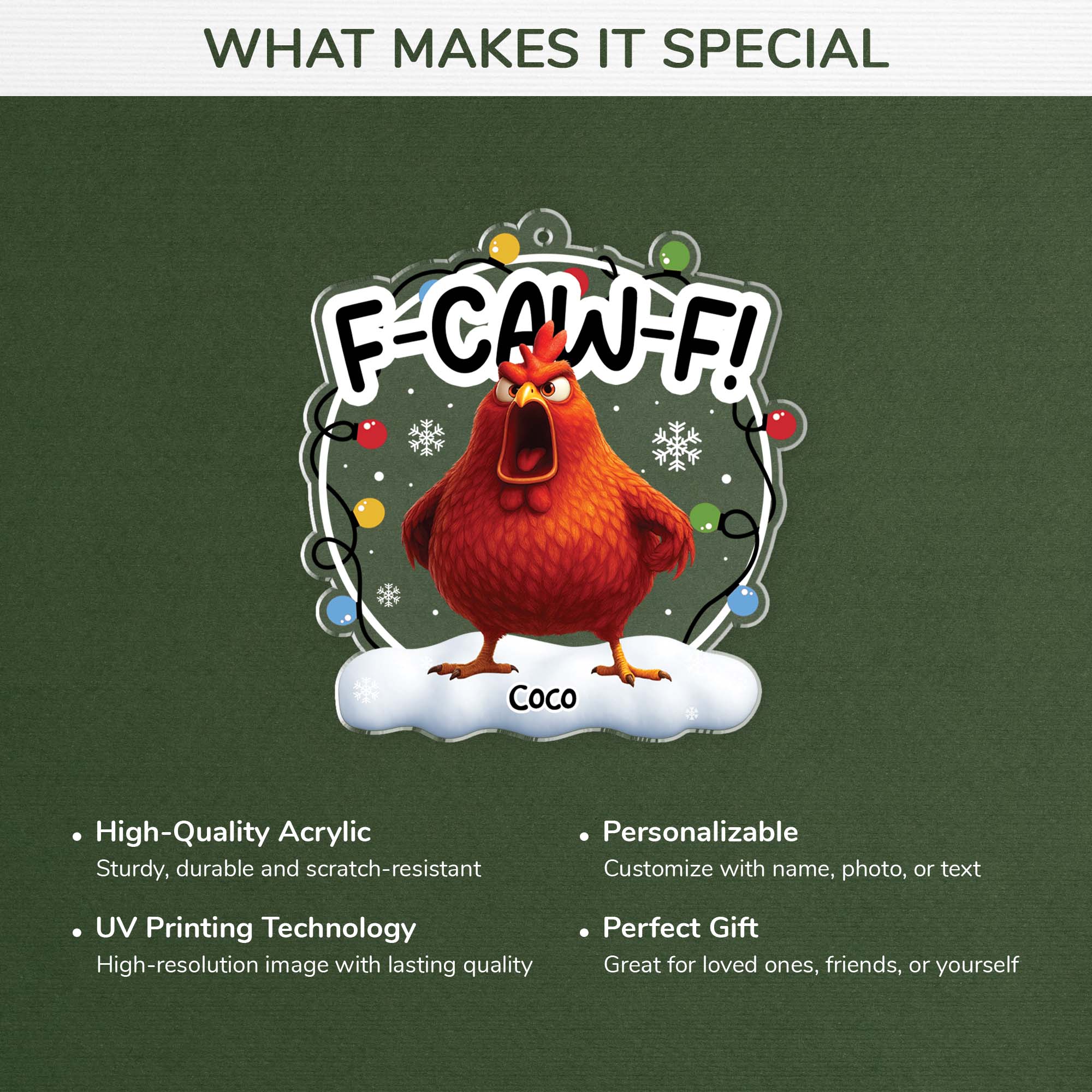 6549OUS4 f caw f custom acrylic christmas ornaments funny gitfs for him her 6549O6MTA