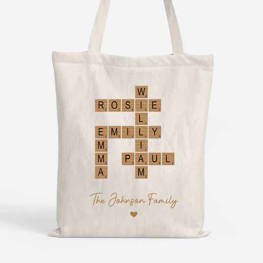 6560BUK1 personalised crossword tote bag with names for the whole family 6560bcvai_2