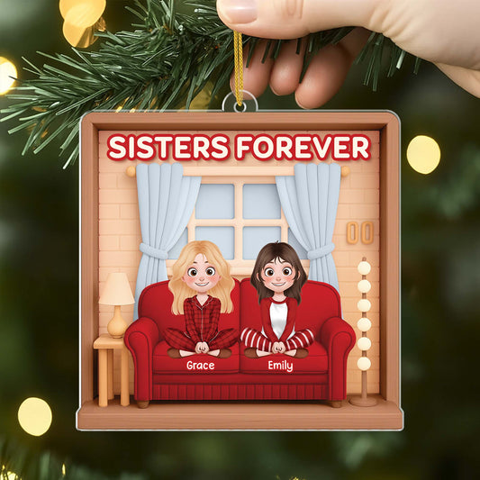 6585OUS2 3d printing effect acrylic christmas ornaments custom gifts for friends 6585OKQAF