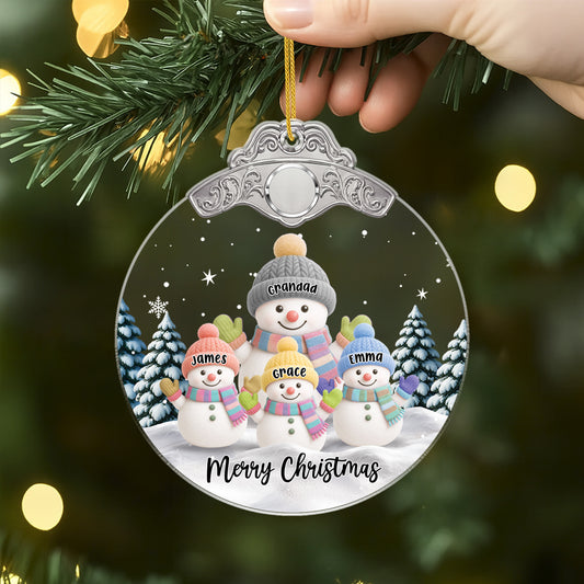 6610OUk1 acrylic snowman ornaments custom christmas gifts for grandparents 6610O3LQA_2