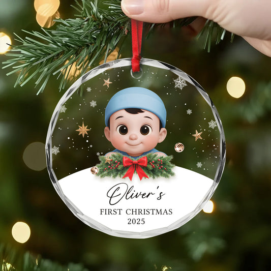6628OUS2 glass baby first christmas ornament personalized newborn gifts 6628O6Q5K