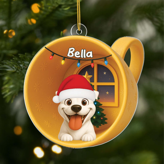 6641OUS1 3d printing effect personalized dog christmas ornaments_ acrylic dog lover gifts 6641O3M5C