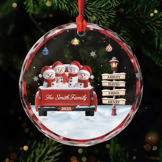 6642OUS1 3d printing effect glass snowman ornament_ custom christmas gifts for family 6642OTL5I