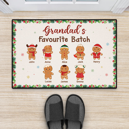 6663DUK2 gingerbread christmas doormat custom gifts for grandma grandpa 6663DKYMA