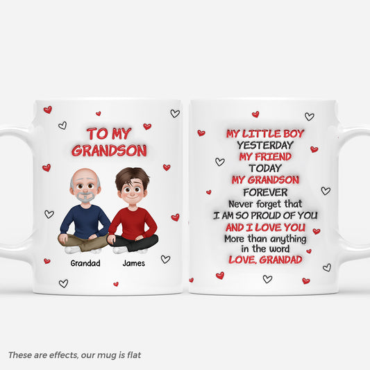 6666MUk1 to my granddaughter mug personalized granddaughter gifts from grandma grandpa 6666MTLAB_1