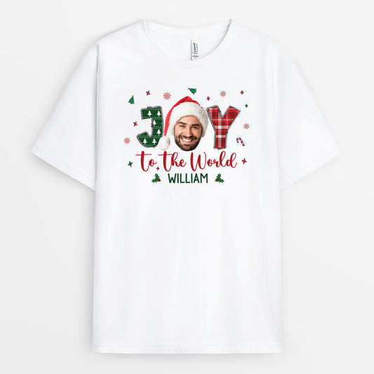6722AUS1 joy to the world shirt_ personalized christmas t shirts with photos 6722A3TCA