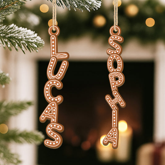 6756OUS2 1 layered wooden cookie letter ornaments personalized xmas gifts 6756OTXZA