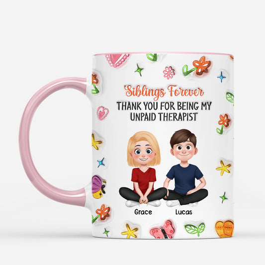 6796MUS1 3d printing effect besties forever mug custom gifts for friends sister brother 6796M86AF2_4f8bf744 c98f 44dc ba7c 3c0feb397edc