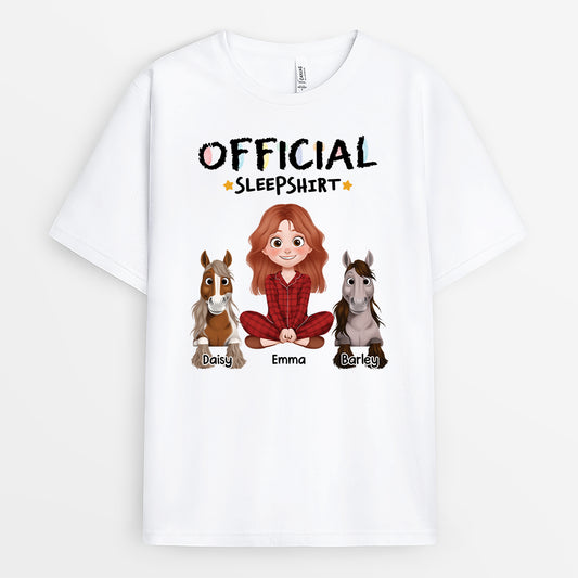 6800AUS1 official sleep shirt personalized gifts for horse lovers 6800A3Q5U