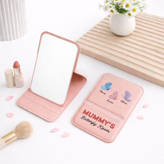 6947AUK1 personalised grannys butterfly kisses compact mirror for grandma 6947ajtvta_2