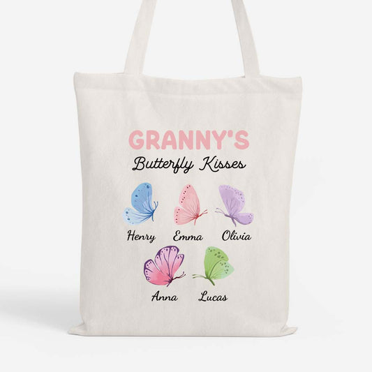 6947BUK1 personalised grannys butterfly kisses tote bag 6947btvta_1