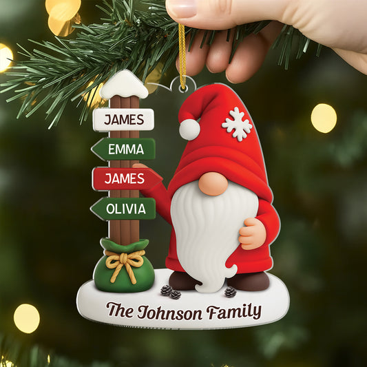6971OUS2 acrylic christmas ornaments with names custom family gifts 6971OTTMI