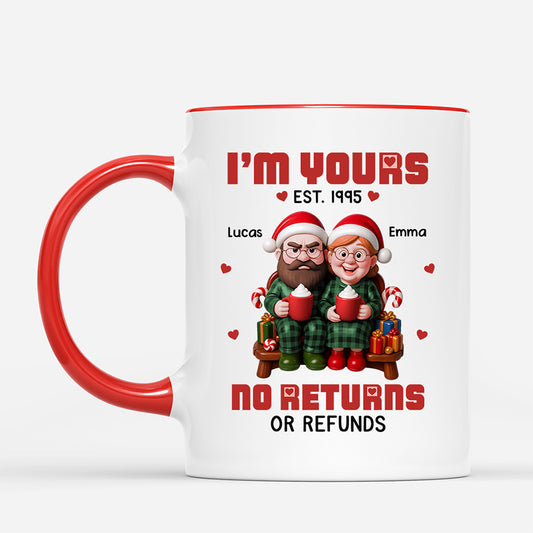 6976MUS2 im yours no returns_ christmas mug custom gifts for couples 6976M6PCG