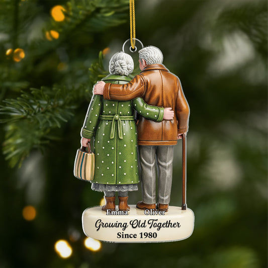 7026OUS1 3d printing effect personalized acrylic ornaments christmas gifts for old couples 7026O3T5G