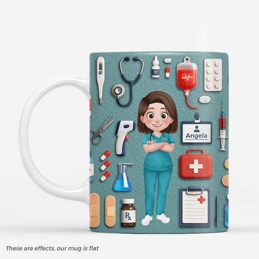 7058MUS1 3d printing effect personalized nurse mugs gifts for nurses_ doctors 7058MTLMN_1_5a02b313 3e07 4357 9b4b ef51833302c5
