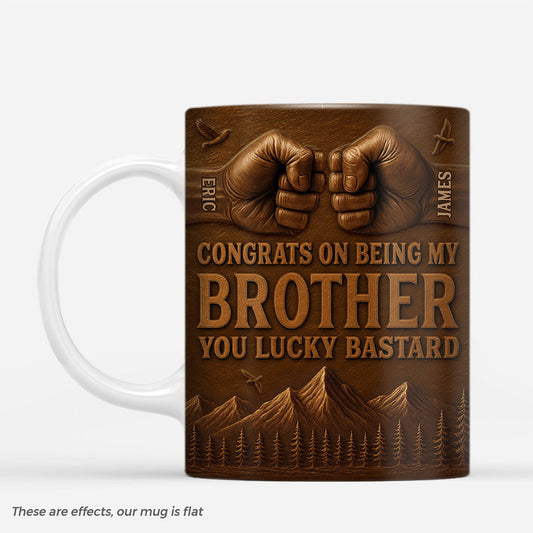 7121MUS1 3d printing effect congrats on being my brother_ mug custom gifts for brother sister 7121M8VME