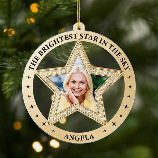 7127OUS1 acrylic in memory christmas ornaments personalized memorial photo gifts 7127OTZNA