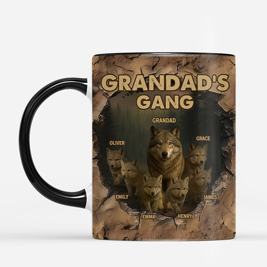 7138MUk1 3d printing effect wolf coffee mug personalized gifts for dad grandpa 7138MKLAB