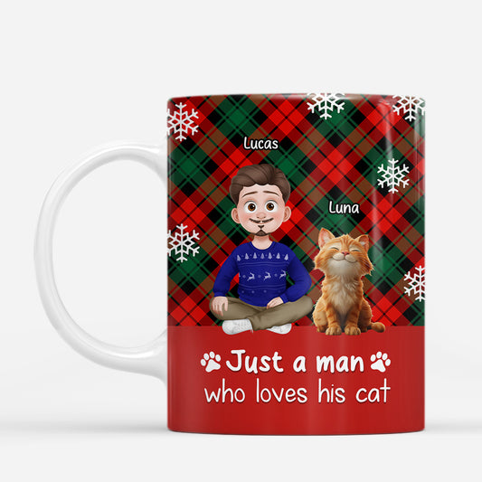 7170MUS1 custom cat and owner mug_ christmas gifts for cat lovers 7170MKPCD